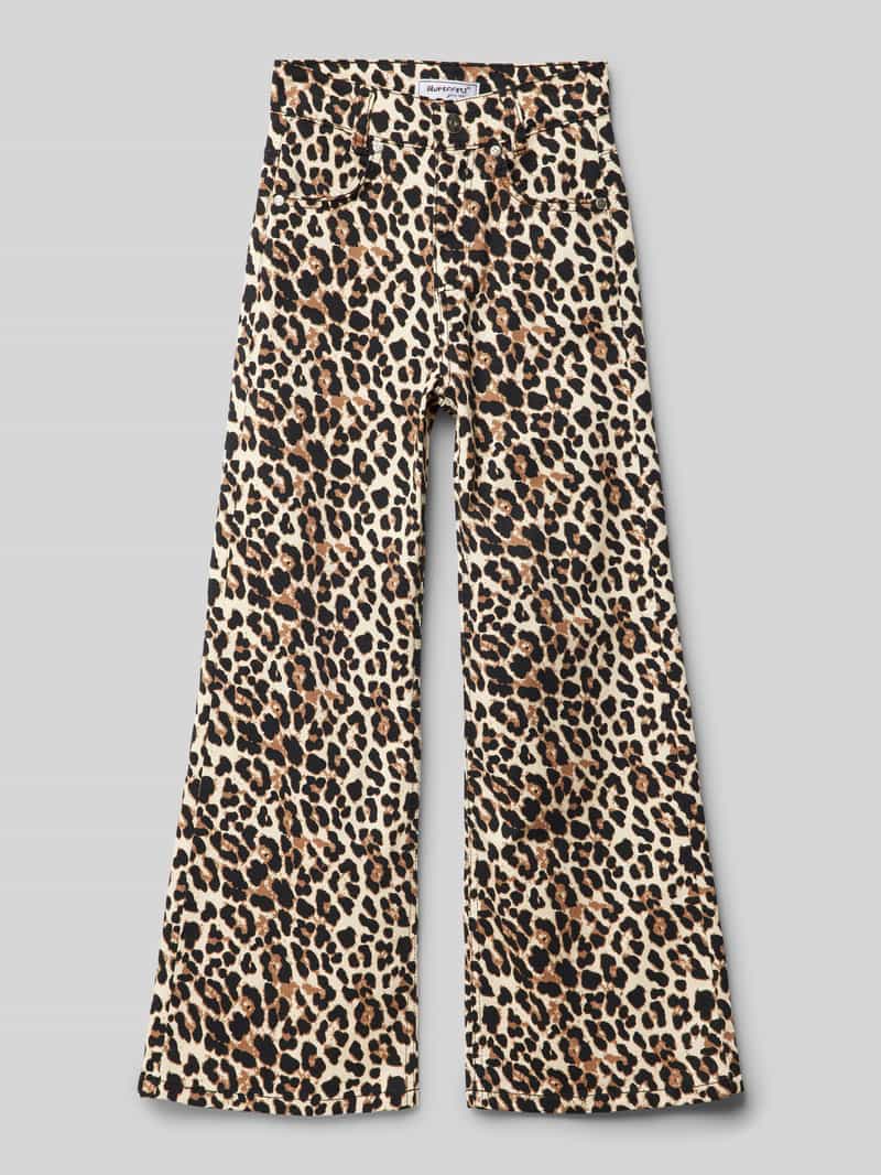 Blue Effect Flared broek met riemlussen