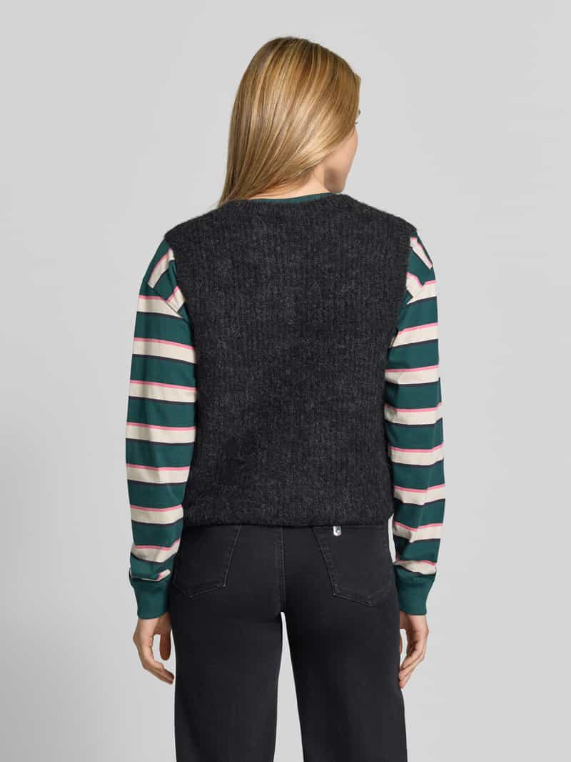 American vintage Regular fit bodywarmer met alpaca-linnen-aandeel model 'EAST'