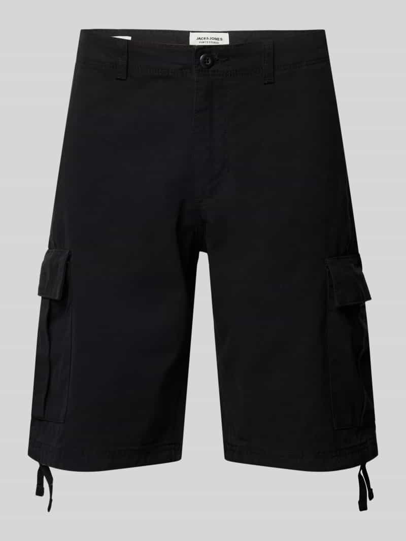jack & jones Regular fit korte cargobroek met riemlussen model 'COLE'