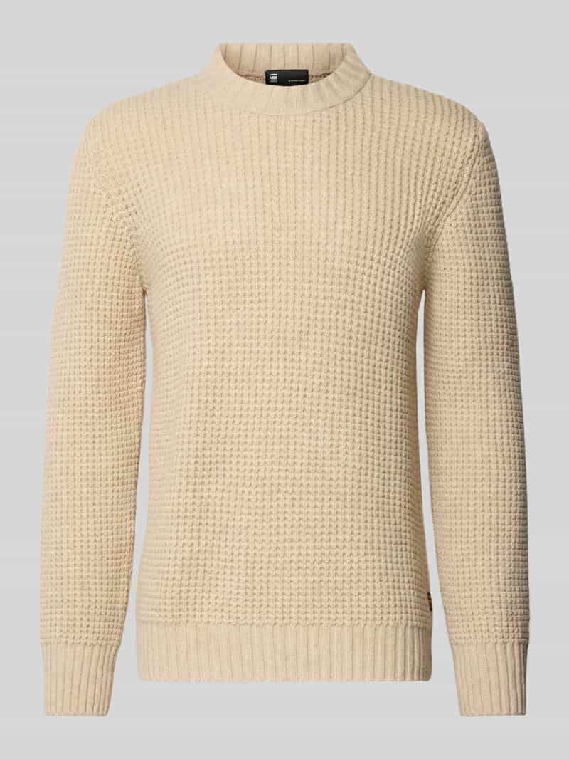 G-Star Raw Wollen pullover met structuurmotief model 'Chunky'