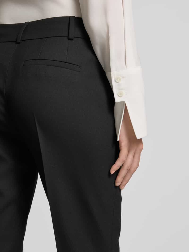 Jake*s Collection Bootcut fit stoffen broek met persplooien