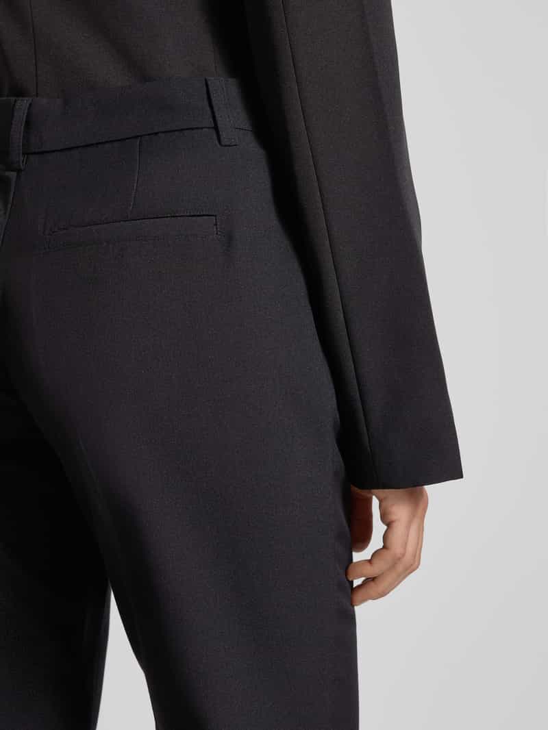 Gina Tricot Bootcut low waist stoffen broek met persplooien