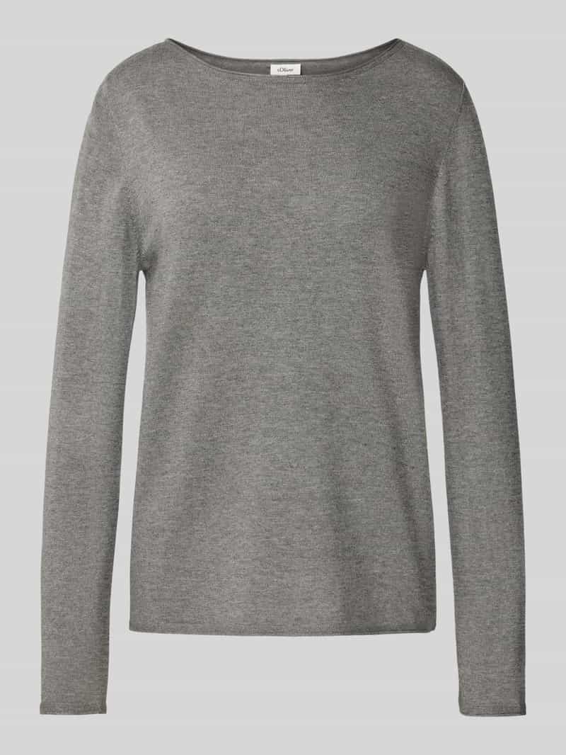 s.Oliver RED LABEL Regular fit gebreide pullover van een mix van katoen en viscose