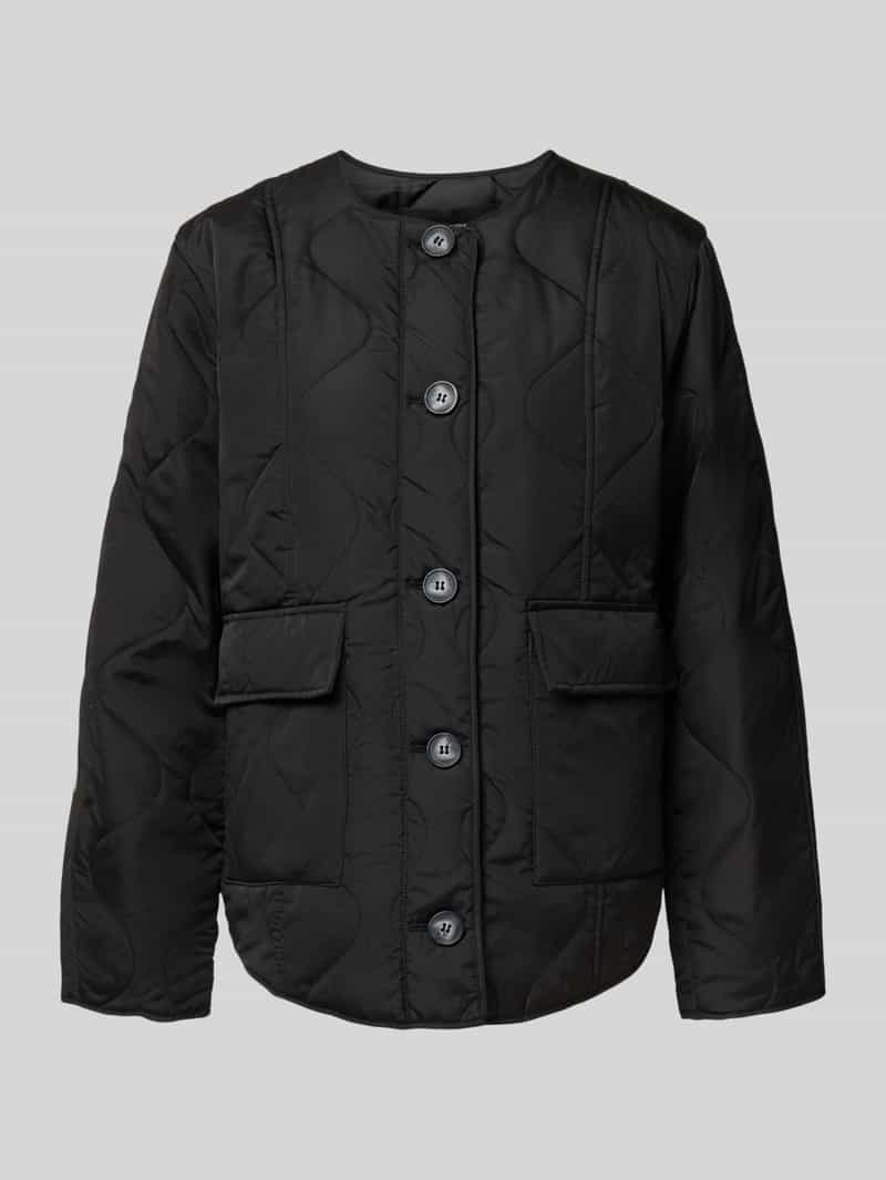 Vero Moda Regular fit gewatteerd jack met enkele knoopsluiting model 'MILLIE'