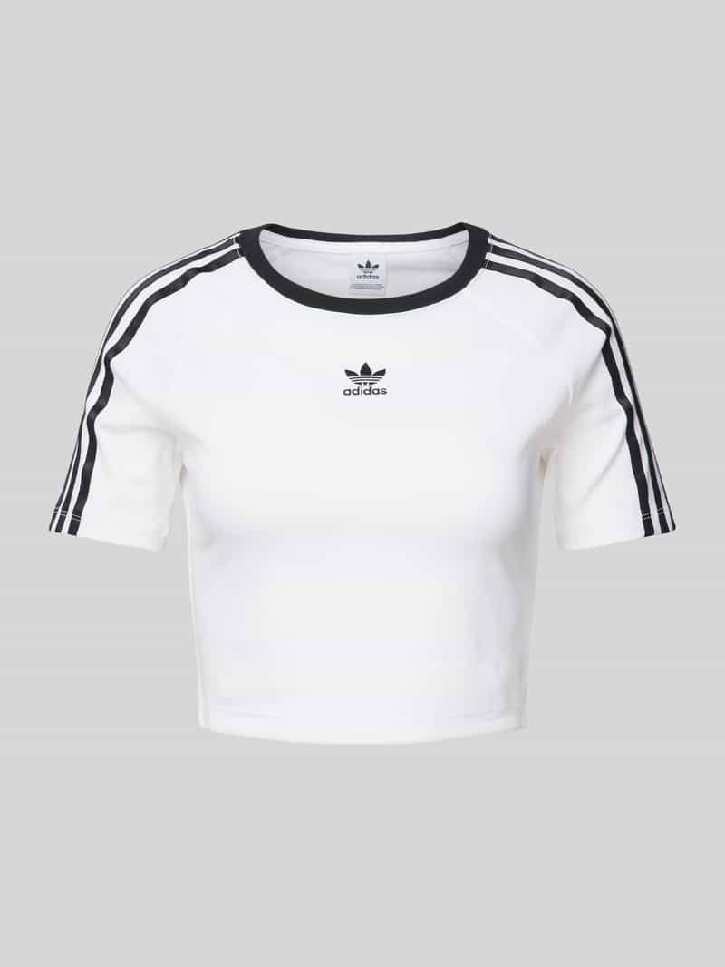 adidas Originals Kort T-shirt met labelprint