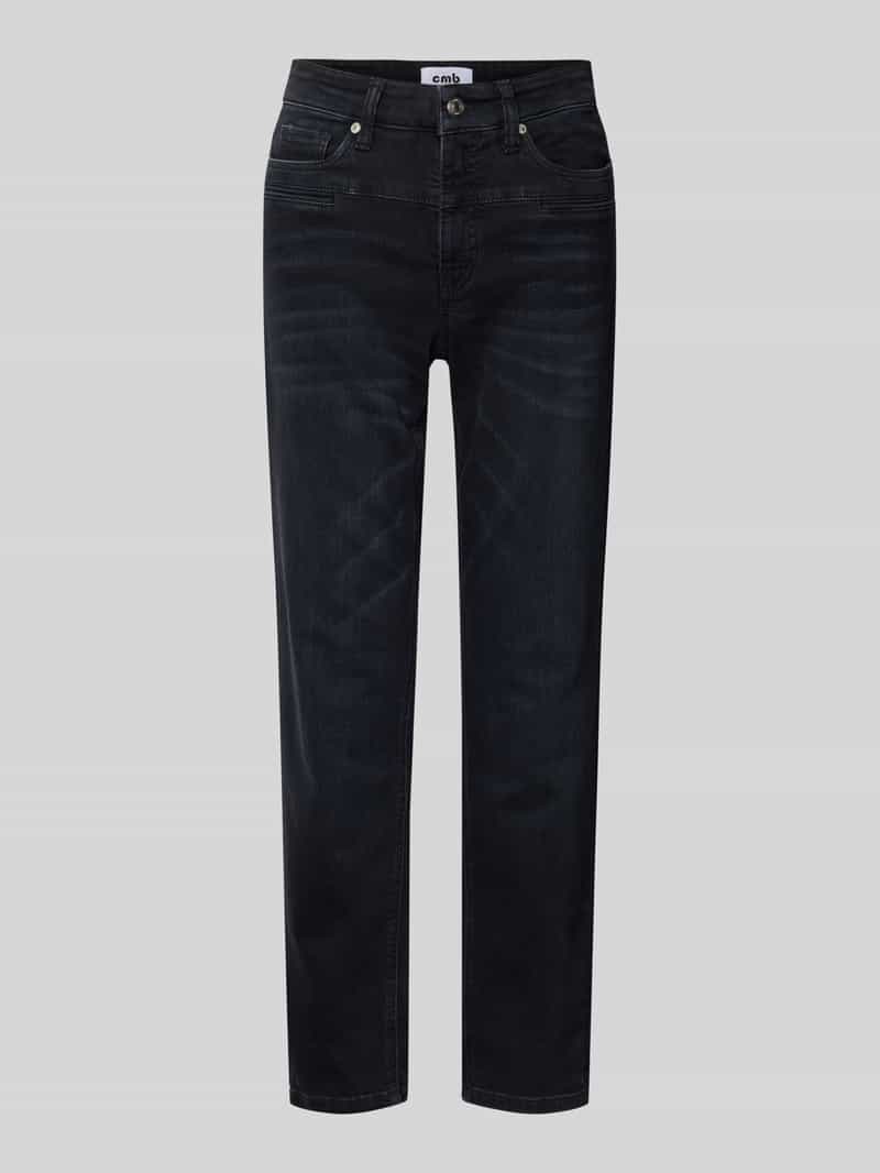 CAMBIO Jeans in used-look met steekzakken model 'PEARLIE'