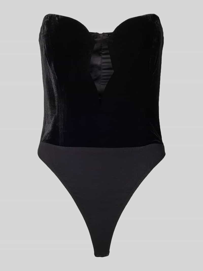 bardot Body van fluweel in off shoulder-look model 'ELENI'