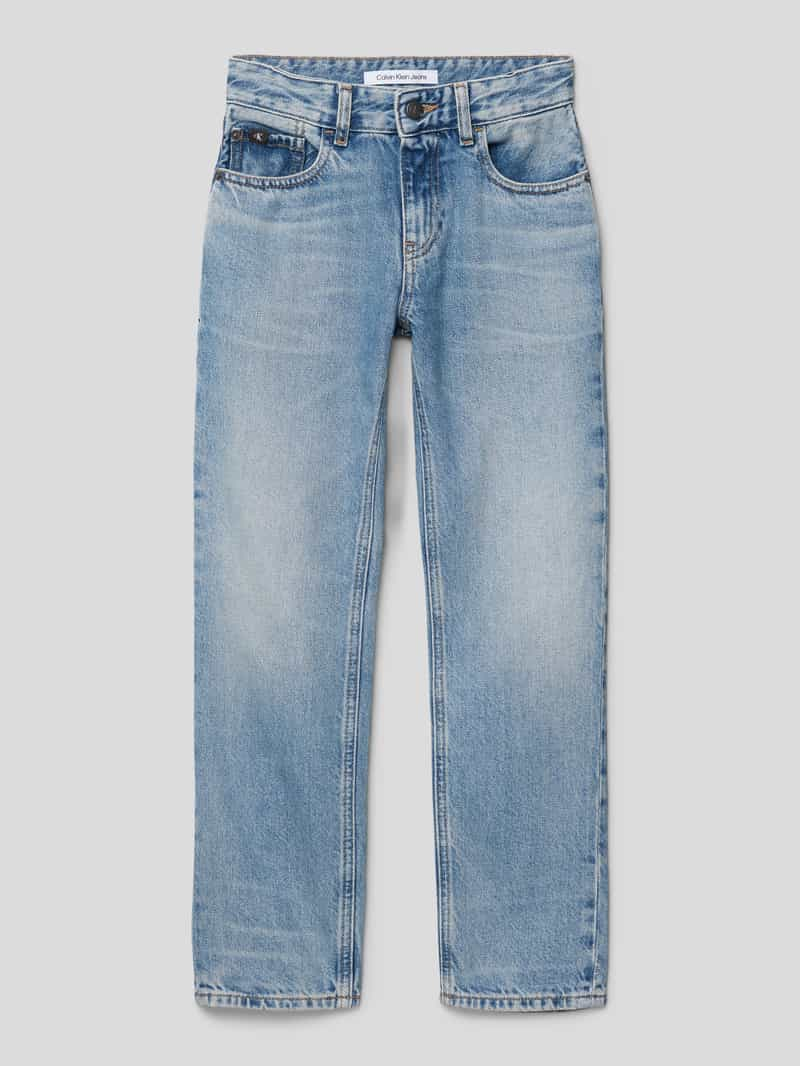 Calvin Klein Jeans Regular fit jeans met labelpatch model 'MARBLE'