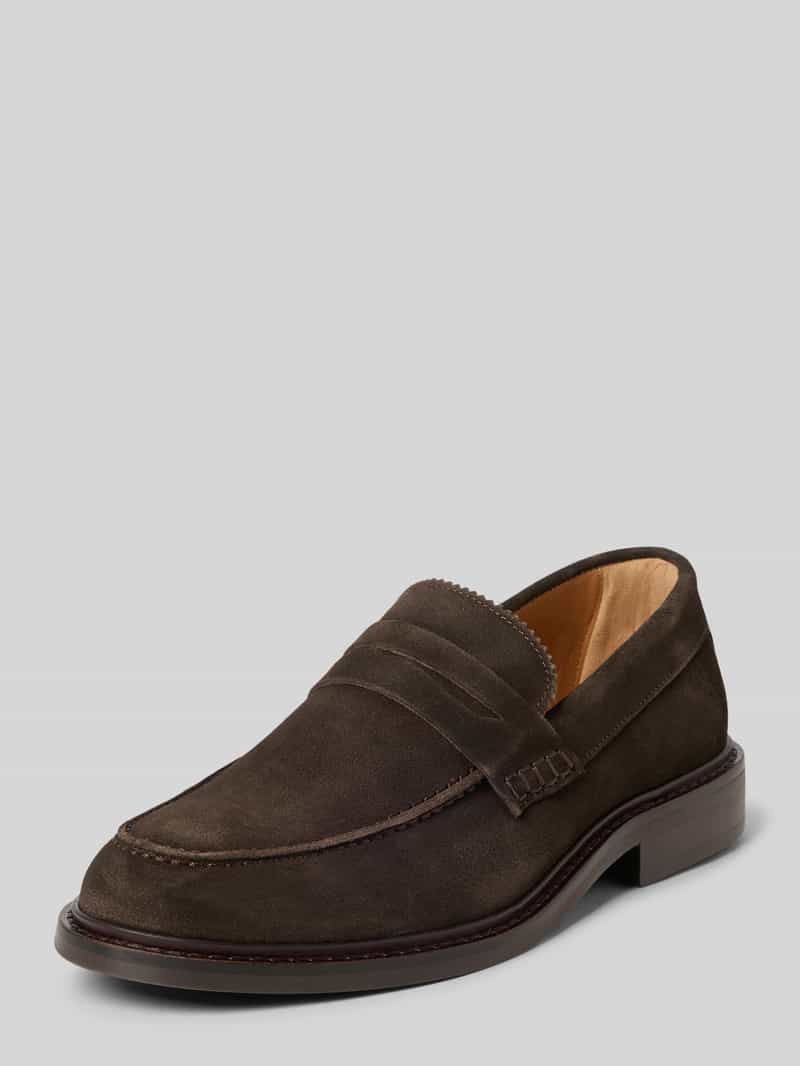 Selected Loafers van Runder suède Model 'CARTER SUEDE'