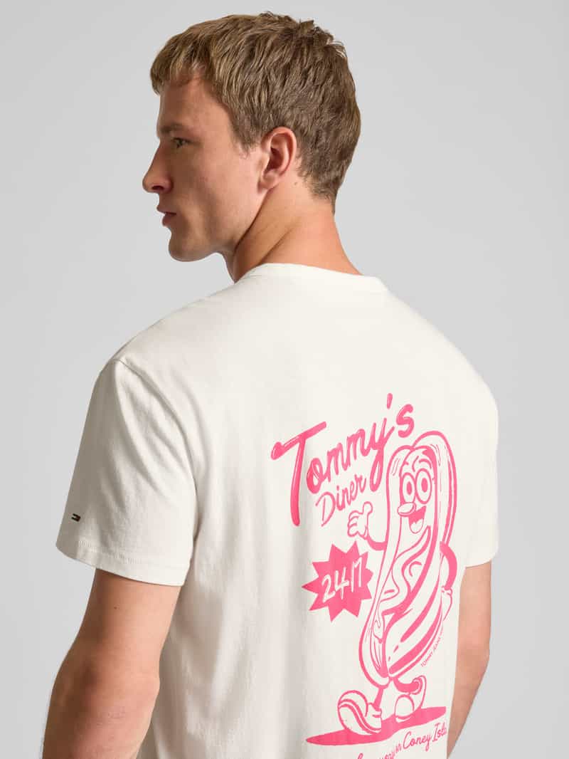 Tommy Jeans Regular fit T-shirt van puur katoen