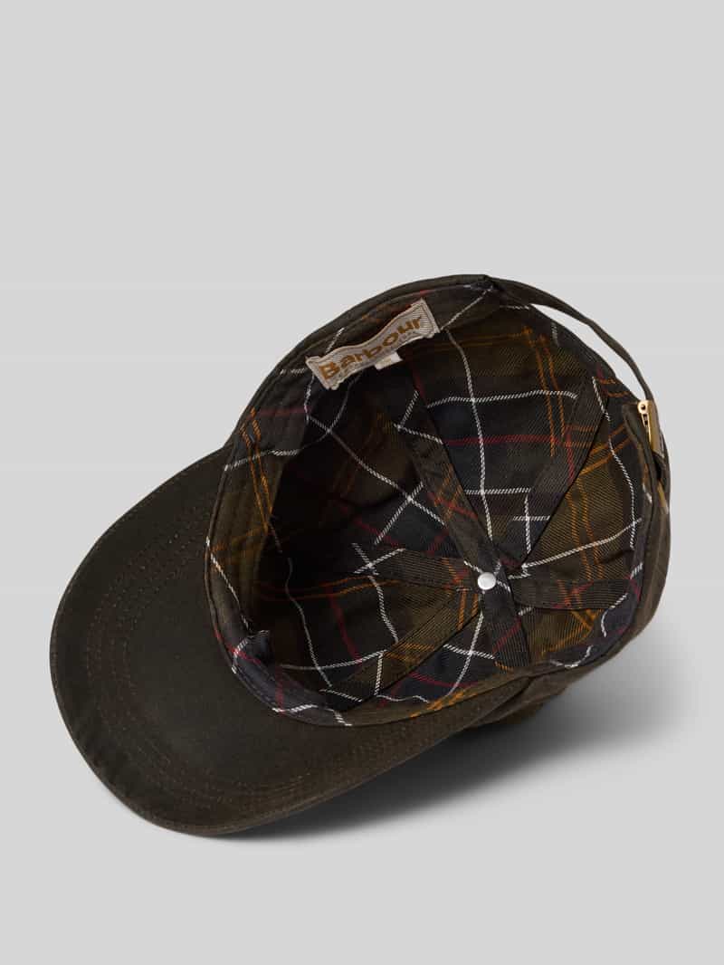 Barbour Baseballcap van gewaxt katoen