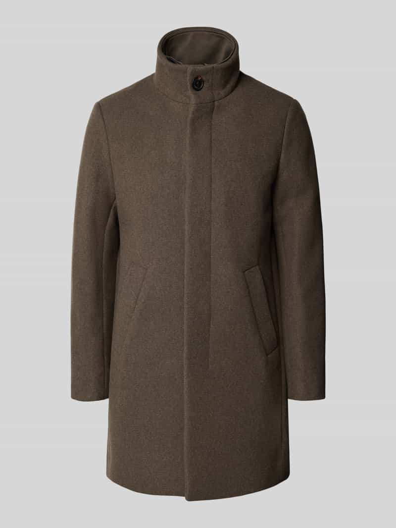Matinique Lange jas met opstaande kraag model 'Harvey'