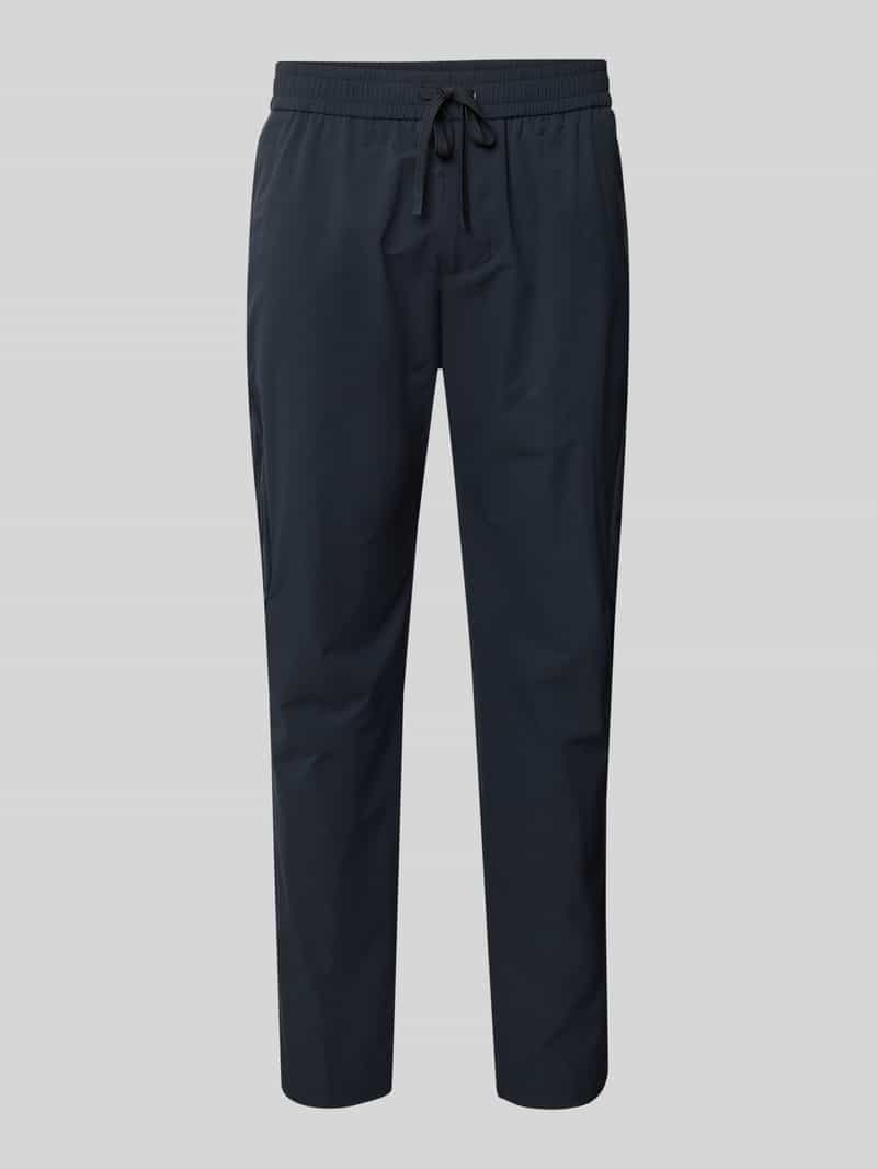 BOSS Green Tapered fit cargobroek met elastische band model 'Urbanex'
