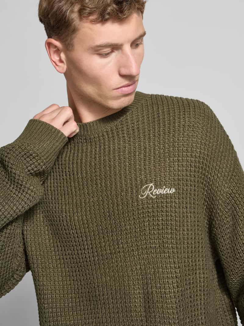 REVIEW Gebreide pullover met ronde hals