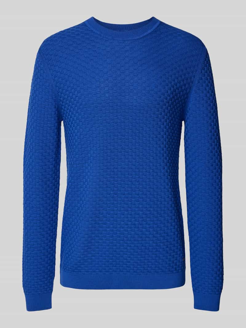 JOOP! Collection Gebreide pullover met ronde hals model 'Wanjo'