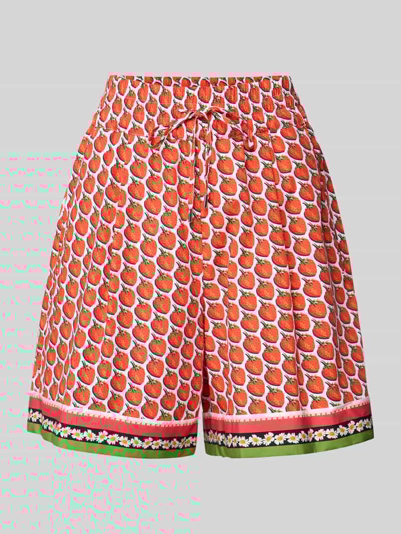 Marc Cain Relaxed fit bermuda met bandplooien