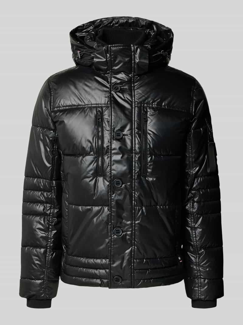 Tom Tailor Gewatteerd regular fit jack met afneembare capuchon