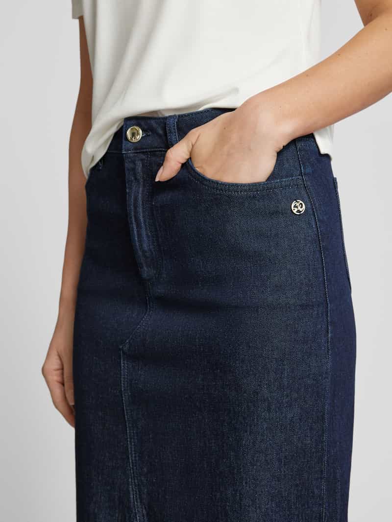 s.Oliver BLACK LABEL Regular fit jeansrok met logo-applicatie