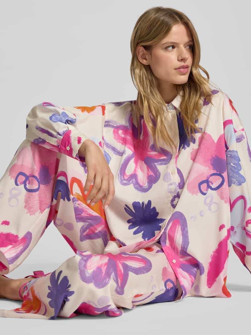 OH APRIL Relaxed fit overhemdblouse van lyocell model 'Melina'