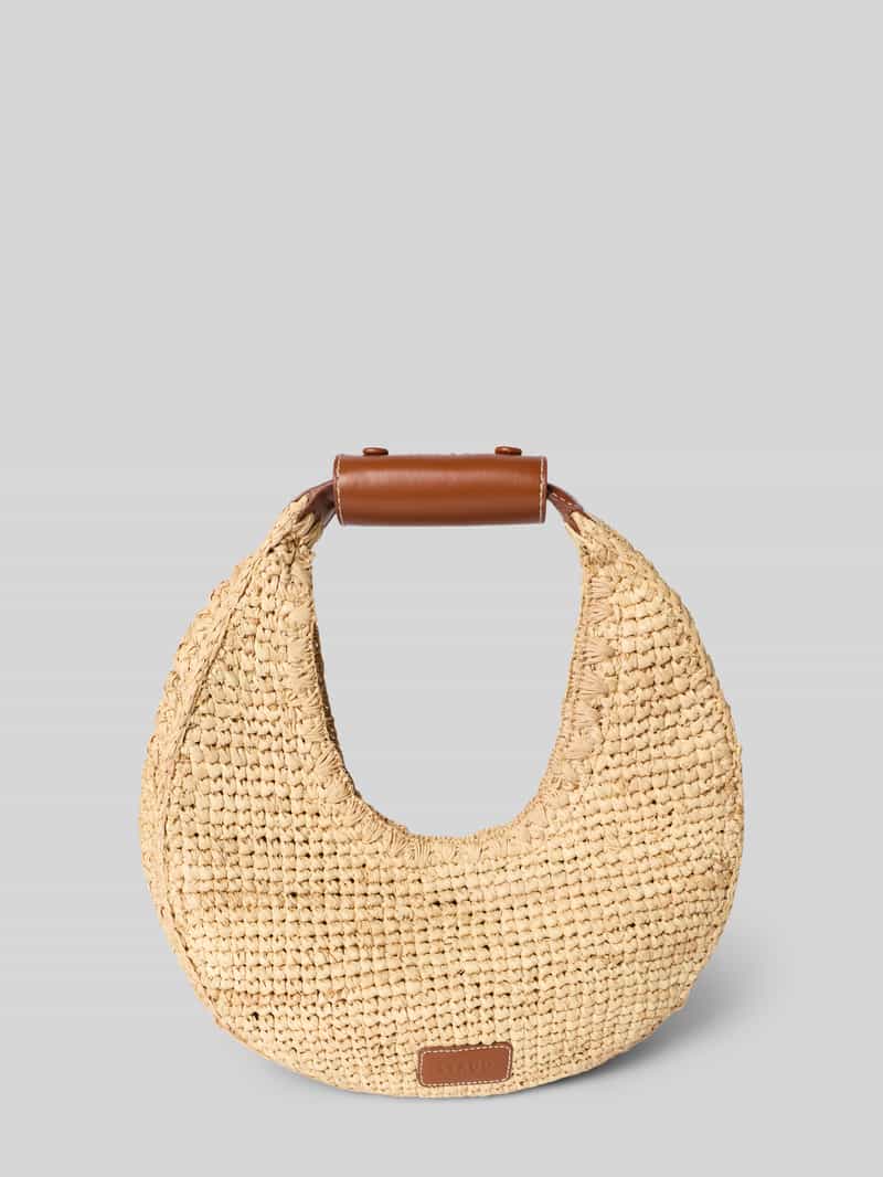 Handtas met draagband model 'MOON RAFFIA TOTE BAG'