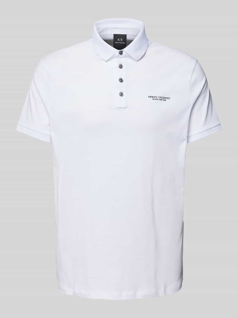 Armani Exchange Poloshirt met labelprint