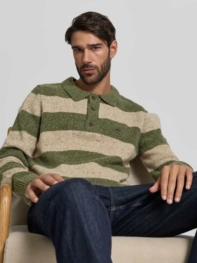 FYNCH-HATTON Gebreide pullover met polokraag
