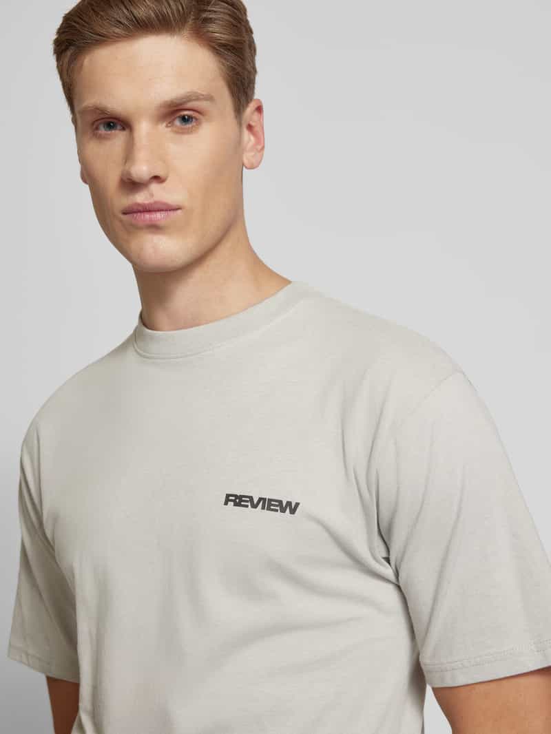 REVIEW T-shirt met labelprint