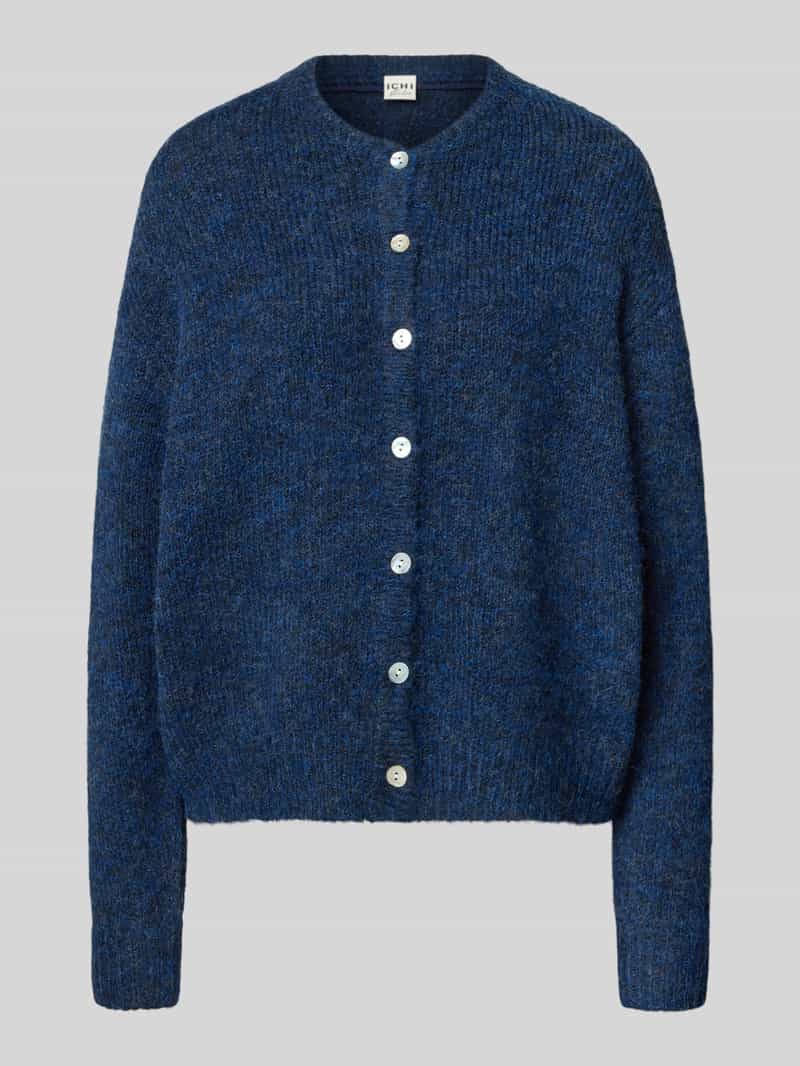 Ichi Relaxed fit gebreid jack met wol model 'Bela'