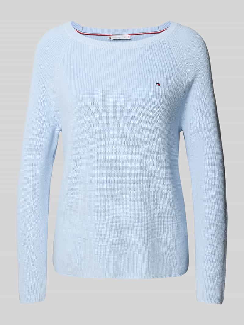 Tommy Hilfiger Regular fit gebreide pullover van zuiver katoen