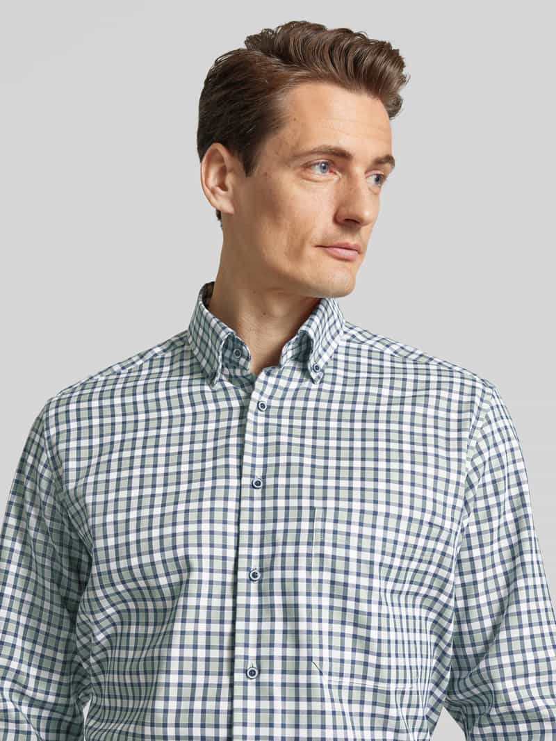 Eterna Comfort fit zakelijk overhemd met button-downkraag