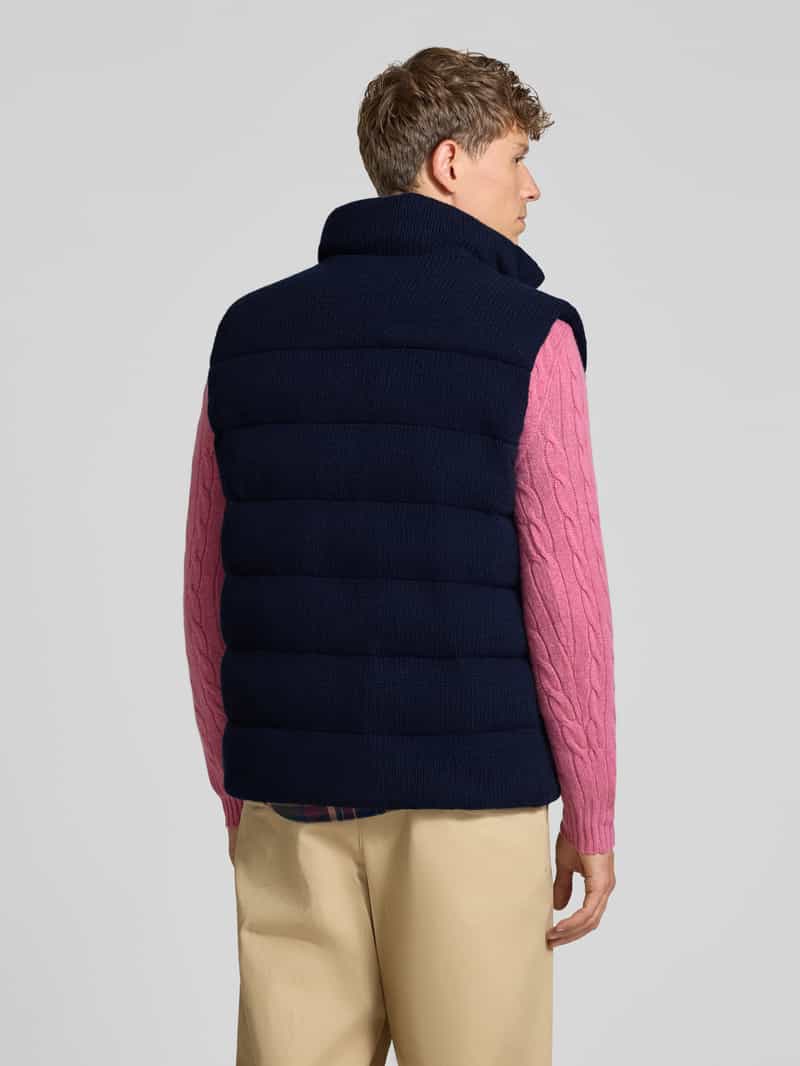 Polo Ralph Lauren Regular fit bodywarmer van zuivere wol met opstaande kraag