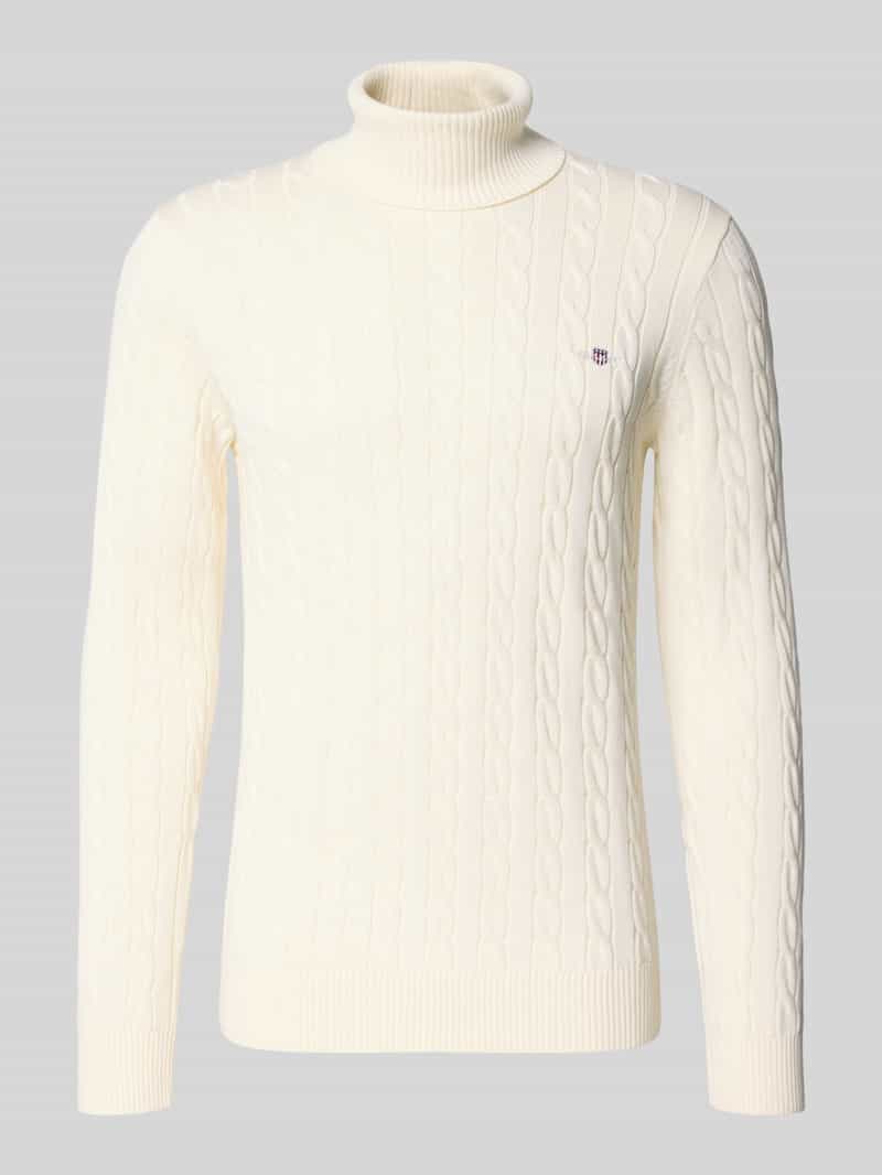 Gant Ecru Katoenen Coltrui Beige Heren