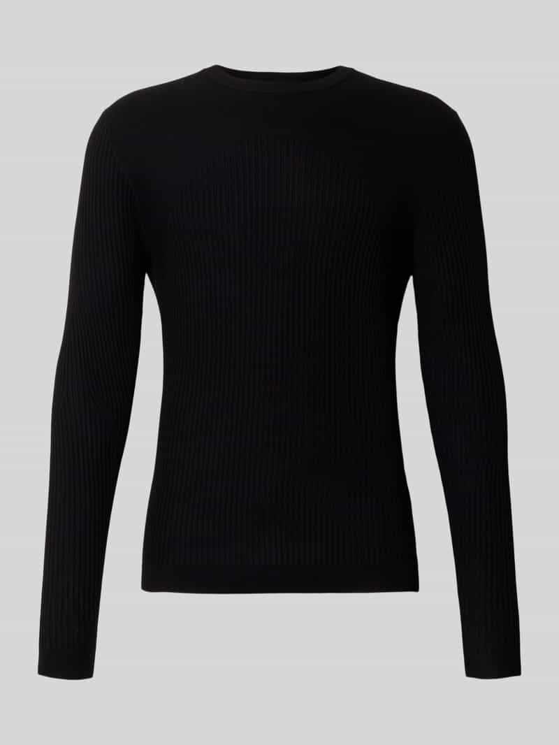 Antony Morato Slim fit pullover in gebreide look van viscosemix