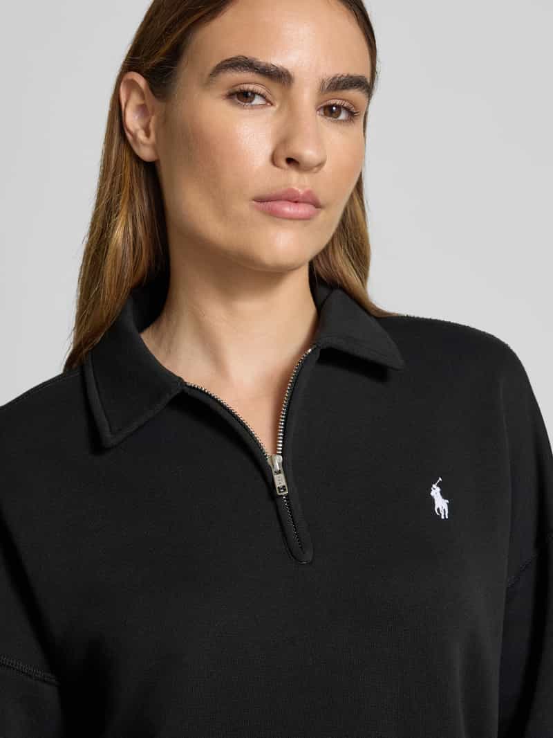 Polo Ralph Lauren Sweatshirt met polokraag en labelstitching