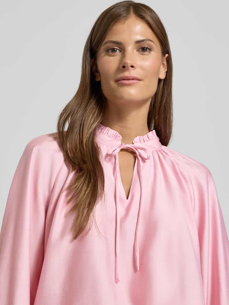 Ichi Regular fit blouse met druppelvormige hals model 'KARLANI'
