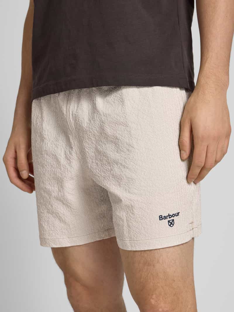 Barbour Korte broek met elastische band en steekzakken