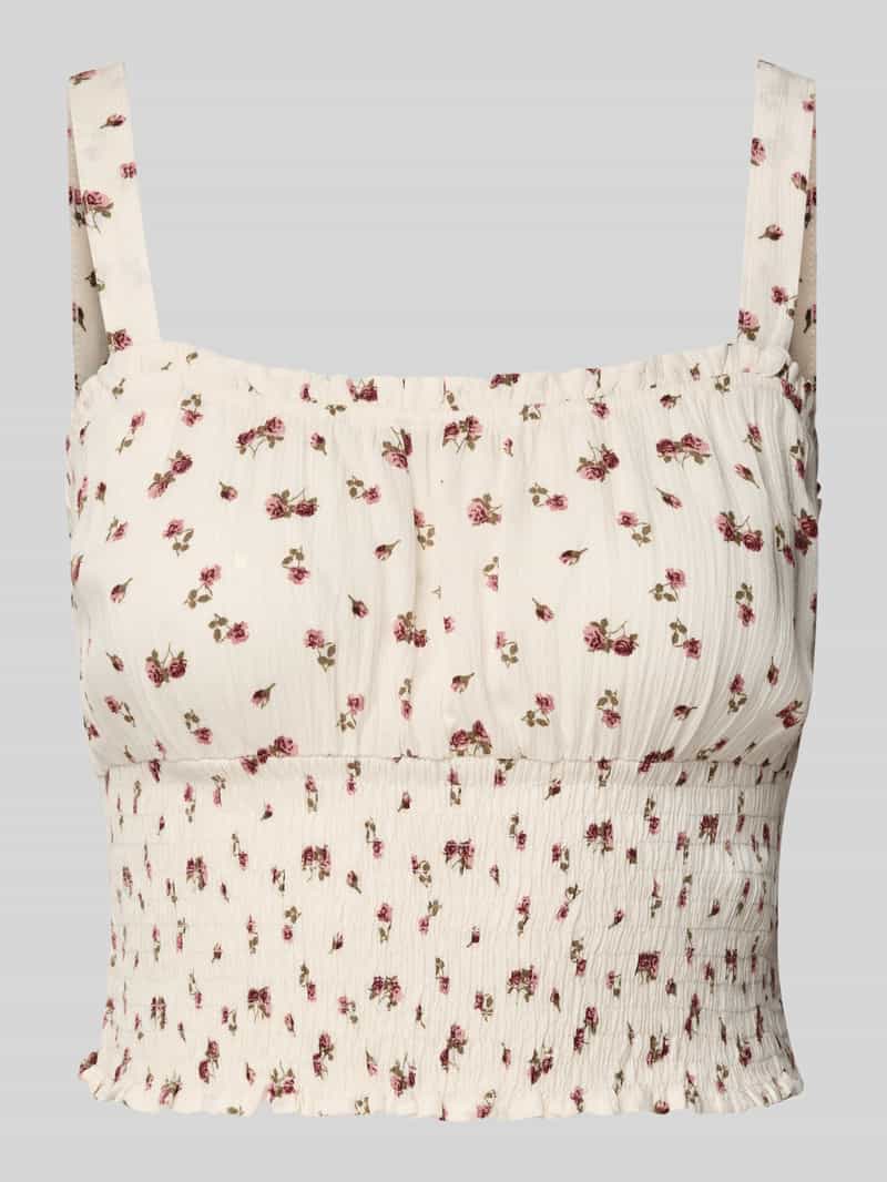 Review Korte top met smokdetails