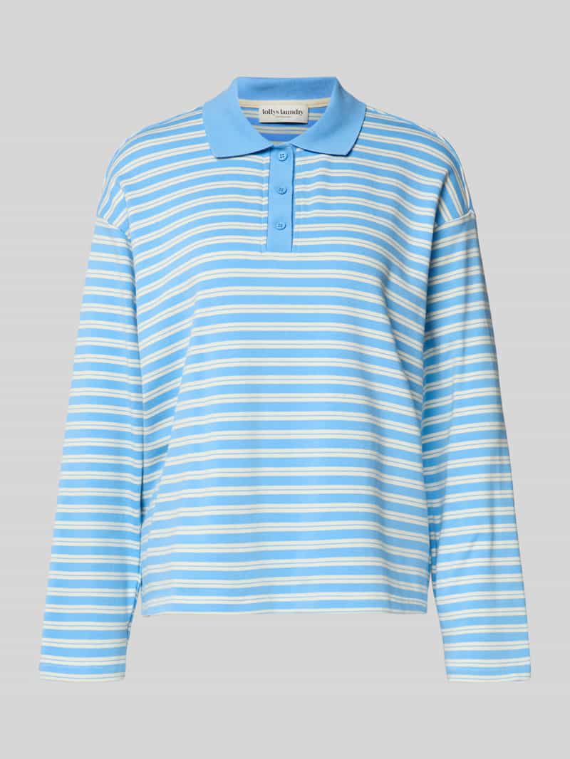 LOLLYS LAUNDRY Regular fit poloshirt met korte knoopsluiting model 'Moby'