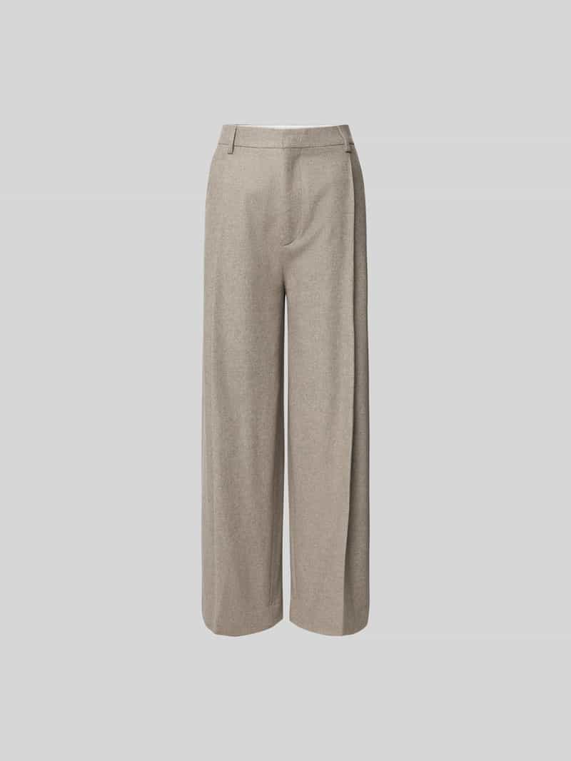 Stoffen broek met achterzakken