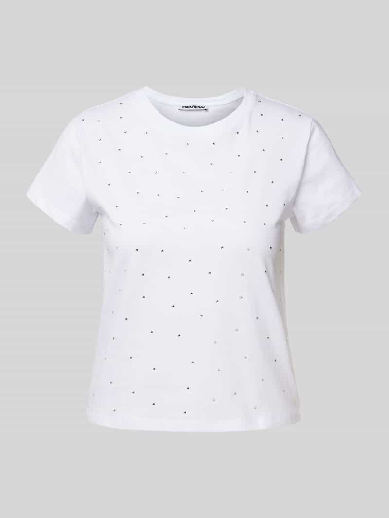 T-shirt met siersteentjes