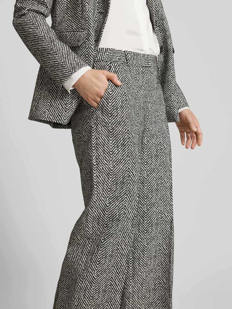 comma Stoffen broek met Franse steekzakken