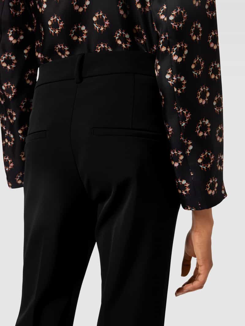 CAMBIO Bootcut stoffen broek in effen design model 'FRANCE'