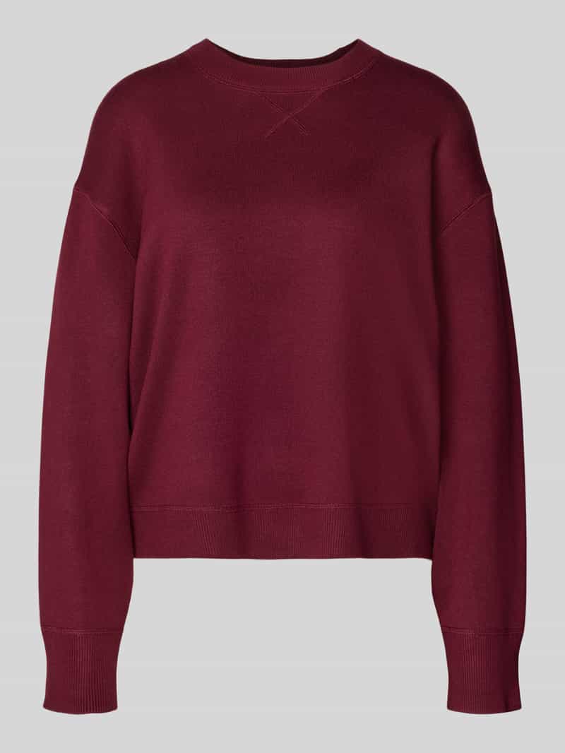 Jake*s Casual Oversized gebreide pullover met ribboorden
