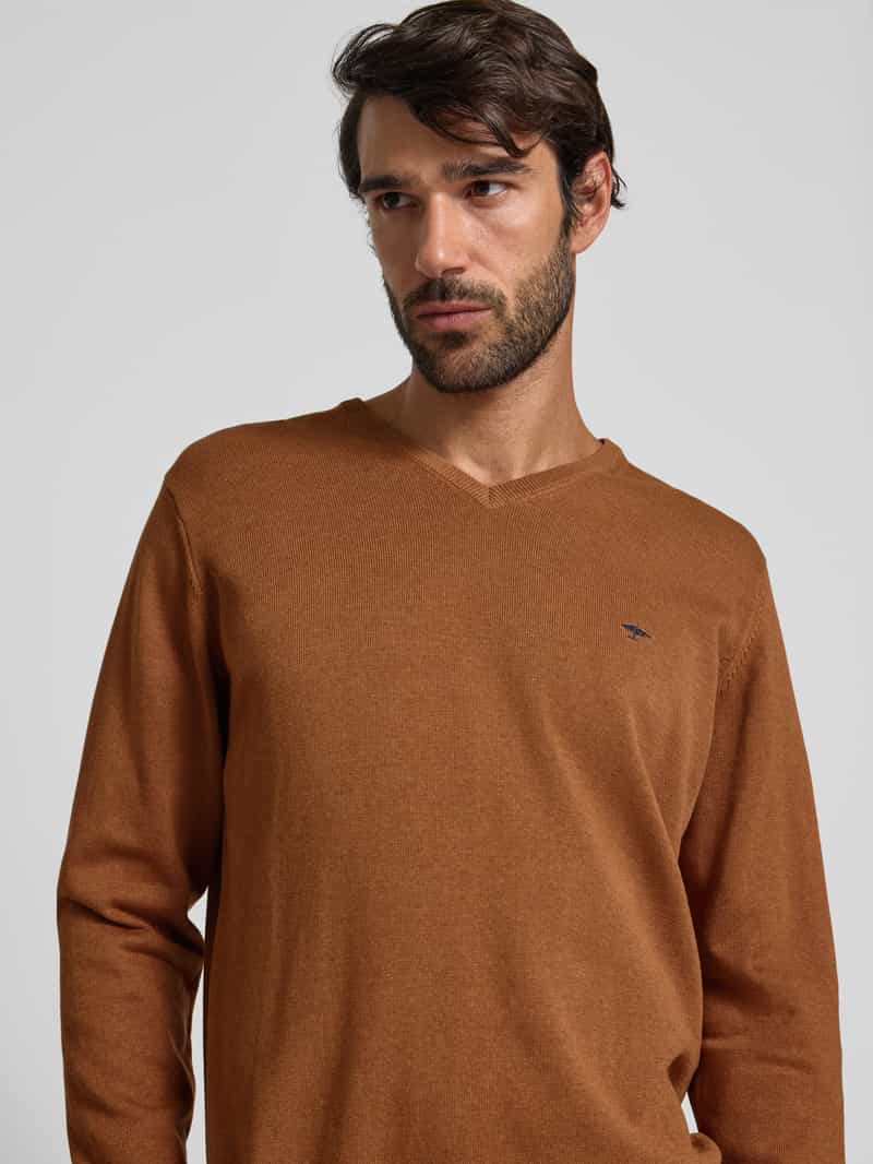FYNCH-HATTON Gebreide pullover met logodetail