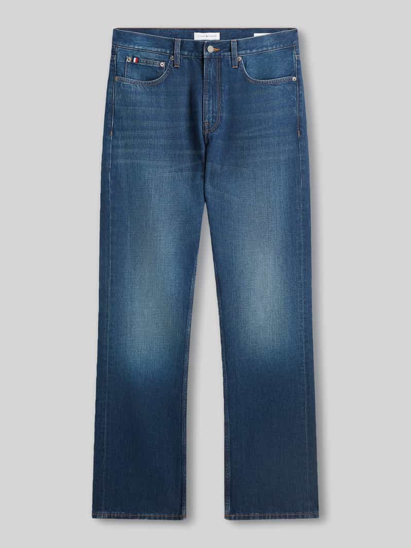 Tommy Hilfiger straight leg bootcut-jeans van puur katoen