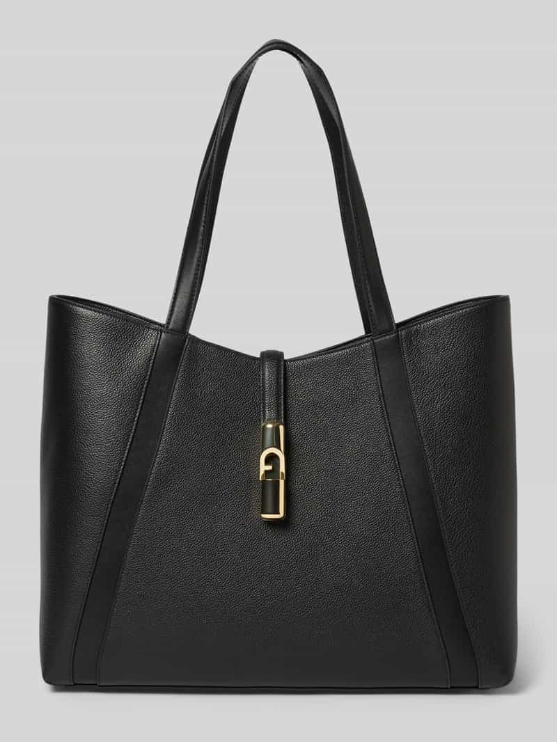 Tote bag met logodetail model 'Goccia'