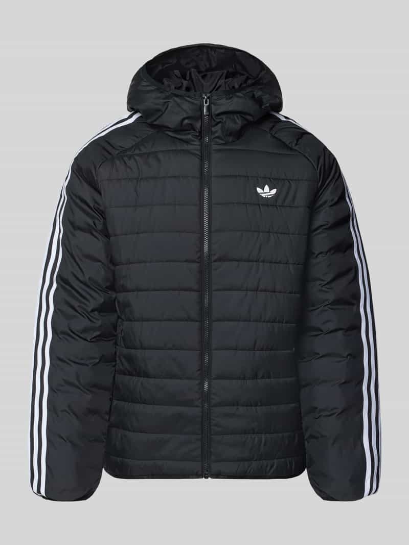 Regular fit gewatteerd jack met logoprint