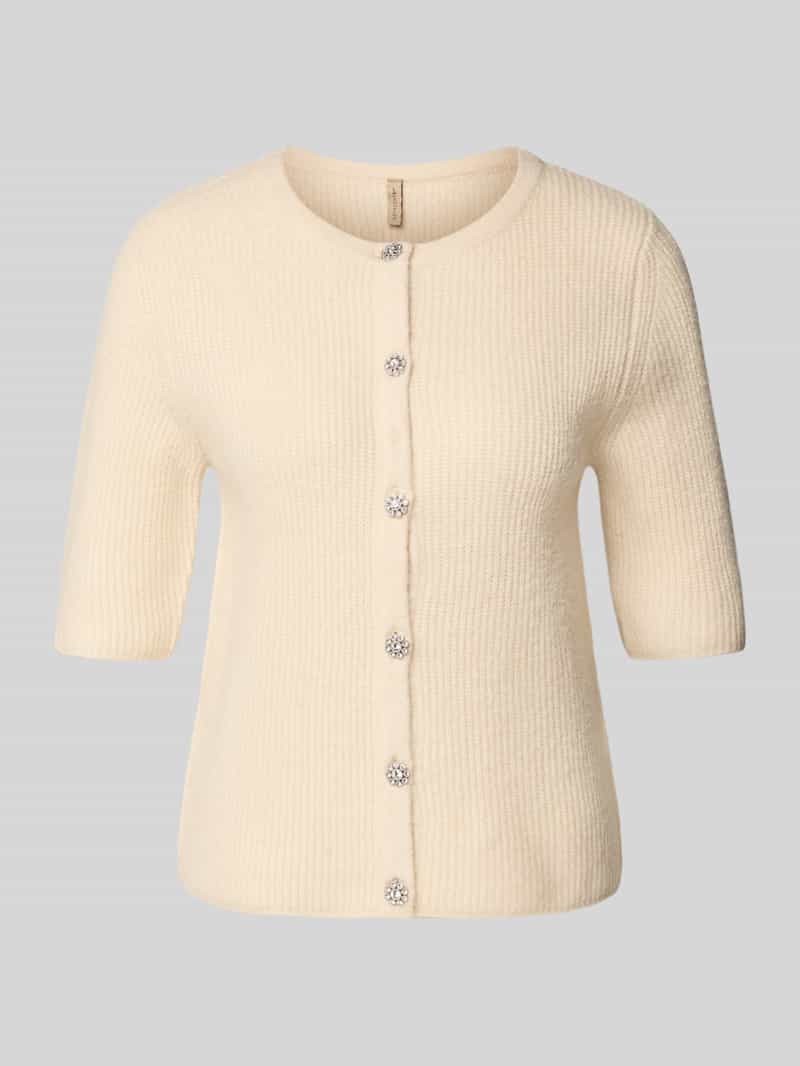 Soyaconcept Gebreid jack met ronde hals en 1 2-mouwen model 'AVALON'