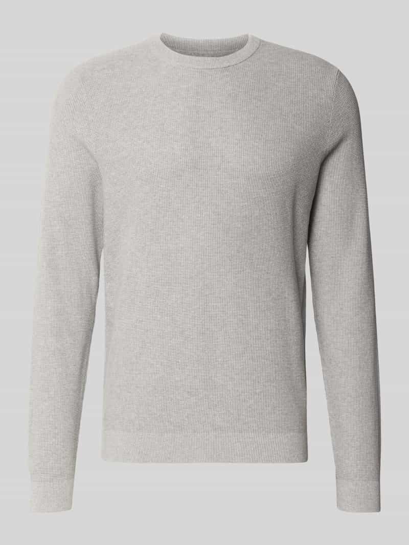 Gebreide pullover met ribboorden