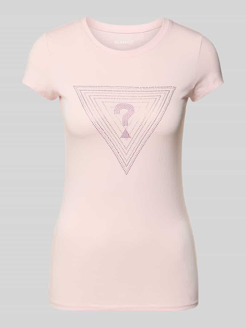 Guess T-shirt met siersteentjes